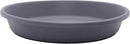 The HC Companies 6 Inch Round Plastic Classic Plant Saucer - Indoor Outdoor Plant Trays for Pots - 6.75"x6.75"x1.13" Warm Gray by GreenHaven Gardens