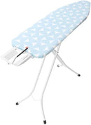 Brabantia Size B Ironing Board (49x15 in) 7 Height Options, Adjustable Steam Iron Rest Holder (Fresh Breeze) Non-Slip Feet, Anti-Collapse Child Locks by CozyNest Decor