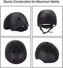 Adjustable Helmet for Ages 3-16 Kids Toddler Boys Girls Youth,Protective Gear with Elbow Knee Wrist Pads for Multi-Sports Skateboarding Bike Riding Scooter Inline skatings Longboard Roller Skate by TinyTreasures Baby Boutique