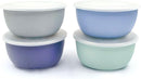 Elk and Friends Stainless Steel Bowls + Silicone Sleeve and Storage Lid | Baby, Toddler, Kids | Cereal & Snack Bowls | Storage Containers | Dishwasher Safe | 4 Pack by TinyTreasures Baby Boutique