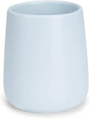 Bathroom Tumbler Cup Ceramic 13.5oz Reusable Toothbrush Cup 400ml,Toothbrush Holder Adequate for Your Bathroom (Blue)