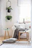 Modern Metal Hanging Planter for Indoor Outdoor Plants with Hook 2 Tier Boho Wall and Ceiling Flower Pots Baskets Holder Home Office Decor(Black) by GreenHaven Gardens