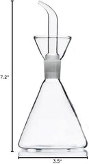 ELETON Olive Oil Dispenser Bottle Glass with No Drip Bottle Spout -Pourer Dispensing Bottles for Kitchen - Olive Glass Dispenser to Control Cooking Vegetable Oil and Vinegar(8 oz) by CozyNest Decor