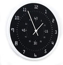 Modern Minimalist Black Stop Wall Clock by CozyNest Decor