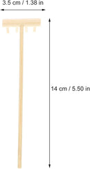 40 pcs Office Table Mini Rakes Rock Drawing Mothers Tool Decoration Serenity Smoothing Push Beige Tools and Zen Garden Gardens Kits Wood for Plants Fathers Hand Four Kits- Kit by GreenHaven Gardens