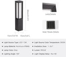 Solar Pathway Lights Outdoor, 32 Inch Modern Landscape Bollard Lighting Solar Powered Path Light, IP65 Waterproof 3000K LED Garden Luxury Lights for Driveway, Lawn, Patio, Yard, Walkway by CozyNest Decor