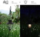 YAKii 6 Pack Solar Lantern Hanging Waterproof Outdoor Metal Solar Lamp with Warm White Light Decorate for Yard Garden Pathway Patio Porch (Black) by CozyNest Decor