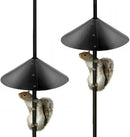 2 Pack Squirrel Baffle for Bird Feeder Pole，Keeps Squirrels Away from Bird Feeder Rods, (19 inch) by CozyNest Decor