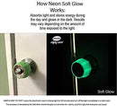 New Enjoy Cover -Neon Green Silicone Door knob Grips Soft Glow Maximum Grip - Arthritis & Senior Living Aids Grippy Easy Open Fits All Door Knob Universal Size Maximum Grip Pack by TinyTreasures Baby Boutique