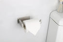 Toilet Paper Holder, Self Adhesive Tissue Holder Stainless Steel Rustproof Paper Roll Holder, No Drilling Easy to Install, Toilet Paper Rack Suitable for Office, Bathroom (Brushed Nickel) by CozyNest Decor