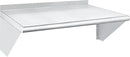 HARDURA Stainless Steel Shelf 18" x 24", 297lb Commercial Shelves Wall Mount Metal Shelving with Backsplash and Brackets for Kitchen, Restaurant, Laundry Room and Home by CozyNest Decor