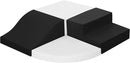 4-Piece Soft PU Leather Toddlers Climbing Toys, Baby Foam Climbing Blocks for Toddlers 3, Indoor Climb and Crawl Activity Play Set, Foam Play Gym Climbing Structures (Black and White) by TinyTreasures Baby Boutique