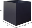 Galvanized Steel Planter Box Black Metal Planter Large Square Indoor Outdoor Planters Cube Steel Heavy Duty Flower Pot 26Inch Powder Coating Modern Commercial Residential for Patio, Deck, Yard, Garden by GreenHaven Gardens