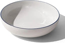 Made In Cookware - Serving Bowl - White With Navy Rim - Porcelain - Crafted in England by CozyNest Decor