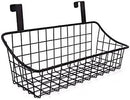Wire Storage Basket No Drilling Wall Hanging Baskets with Adhesive for Kitchen, Bathroom, Bedroom Storage 2 Pack Black by CozyNest Decor