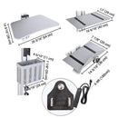 Yescom PC Computer Cart Workstation with Power Strip 2-Monitor