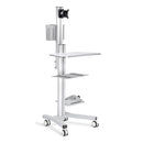 Yescom PC Computer Desktop Rolling Mobile Cart Workstation by yescomusa
