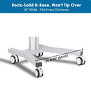Yescom PC Computer Desktop Rolling Mobile Cart Workstation