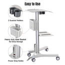 Yescom Rolling Laptop Cart with Power Outlet by yescomusa
