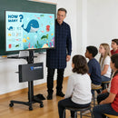 Yescom Mobile TV Stand with Mount for 32-65in Monitors Office Classroom by yescomusa
