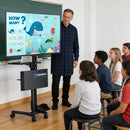 Yescom Mobile TV Stand with Mount for 32-65in Monitors Office Classroom