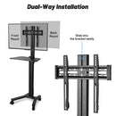 Yescom Mobile TV Stand with Mount for 32-65in Monitors Office Classroom