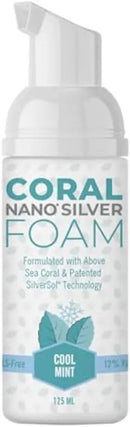 Coral Nano Silver Foaming Toothpaste, Natural Fluoride Free Toothpaste, SLS and Glycerin Free, Cool Mint, 4 Ounce by CozyNest Decor