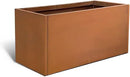 Corten Steel Planter Box Metal Outdoor Large Rectangular Rustic Durable Antique Detached for Commercial Residential Patio Deck and Backyard 24" x 12" x 12" by CozyNest Decor