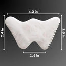 Mount Lai Vitality Qi White Jade Gua Sha Facial Tool – The Imperial Stone of Purity – Patented 5-Sided Professional Sculpting Tool for Lymphatic Drainage, Precision Contouring & Imperial Radiance by CozyNest Decor