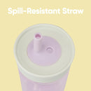 Owala Kids BPA-Free Plastic Tumbler with Spill Resistant Flexible Straw, Easy to Clean, Kids Water Bottle, Great for Travel, Dishwasher Safe, 15 Oz, Mint and Pink, (Unicorn) by TinyTreasures Baby Boutique
