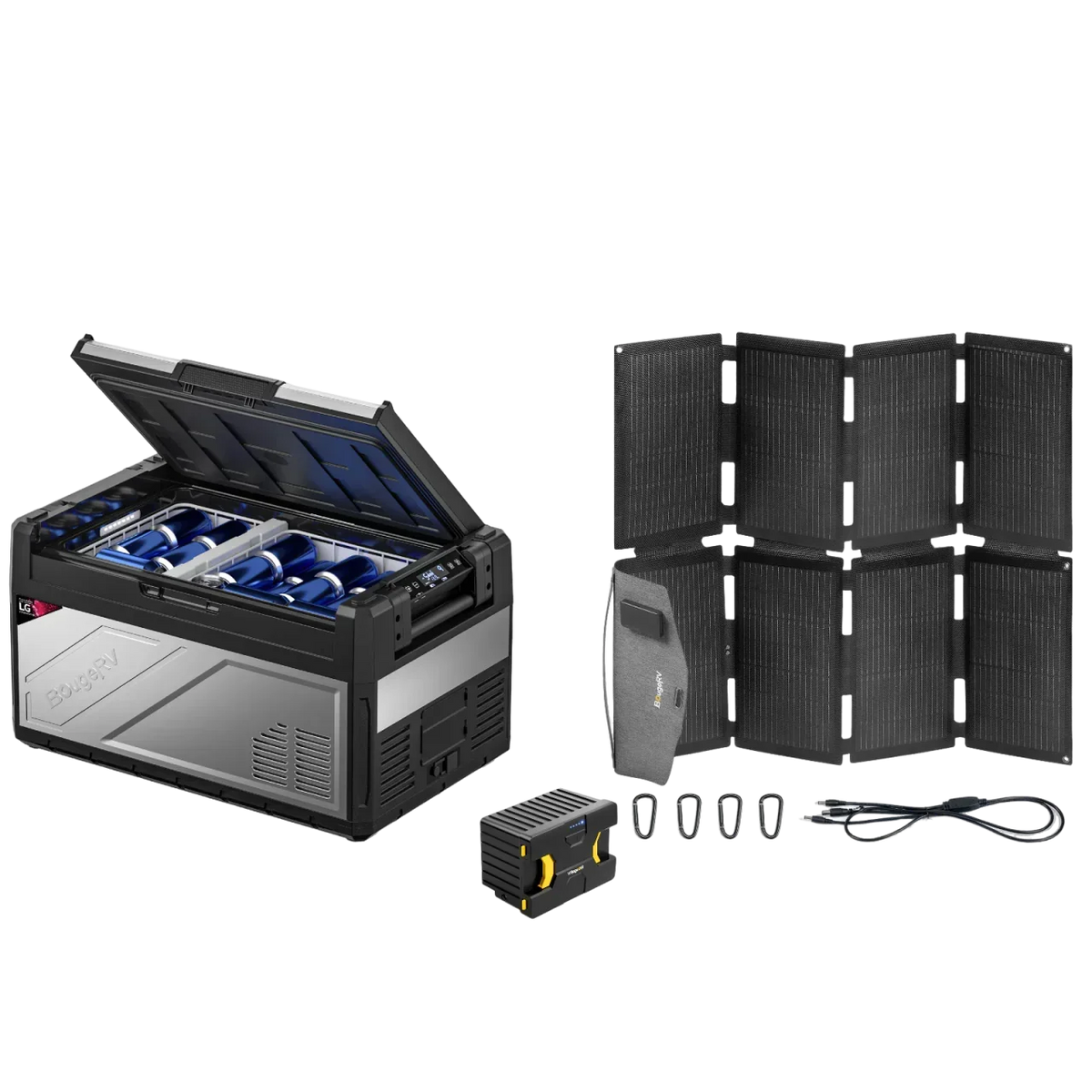BougeRV Rocky Solar Battery Portable Fridge Kit, photo 2 of 8