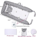 Lounger for Newborn, Newborn Lounger for 0-24 Months, Breathable & Portable Infant Nest - Soft Infant Floor Seat Cover for Travel (Crown) by TinyTreasures Baby Boutique