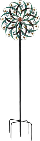 VEWOGARDEN 20" Dia Large Wind Spinner, Outdoor Metal Windmill Spinner - Yard Art Spinner Wind Catchers Sculpture for Patio, Lawn & Garden Decor by GreenHaven Gardens