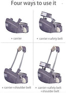 Baby Hip Seat Carrier Baby Waist Stool for Child Infant Toddler with Adjustable Strap Buckle Pocket Soft Inner Huge Storage (Black) by TinyTreasures Baby Boutique