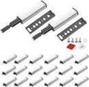 20Pack Push to Open Door Catch, Heavy Duty Touch Latch, Magnetic Push Latches Kitchen Door Push Release Latch for Cabinet for Kitchen Closet Door Closing & Drawer Closure Pop Out by TinyTreasures Baby Boutique