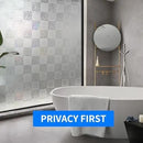 Window Film Privacy Day and Night with Installation Tools, Static Cling Glass Film Ideal for Home Shower Office Glass Door (White, 23.6 x 78.7 Inch) by CozyNest Decor