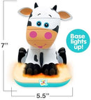 Stack-a-Roos Baby Cow by Salus Brands - Animal Stacking Toy, Educational Early Learning Toy for Infants Babies Toddlers, Age 12+ Months - Great Baby Gifts by TinyTreasures Baby Boutique