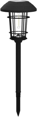 Grand patio Solar Outdoor Lights, 5 Pack, Glass Light Metal Pathway Light, Waterproof Landscape Lighting, Automatic Dusk and Dawn Sensor (Slate Gray) by GreenHaven Gardens