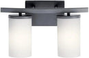 Kichler Crosby 15" 2 Light Vanity Light Satin Etched Cased Opal Olde Bronze® by CozyNest Decor