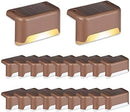 SOLPEX 20 Pack Solar Deck Lights Outdoor, Waterproof Led Lights for Outdoor Stairs, Step, Fence, Yard, Patio, and Pathway(Warm White) by GreenHaven Gardens