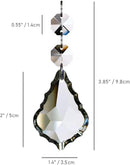 20pcs Crystal Chandelier Maple Leaf Prism Pendant Parts, 50mm Hanging Crystals Beads for Chandelier Wedding Decoration Clear by GreenHaven Gardens