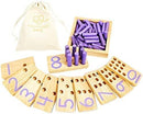 Counting Peg Board - Montessori Math and Numbers for Kids - Wooden Math Manipulatives Materials by TinyTreasures Baby Boutique
