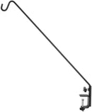 Ashman Deck Hook (1 Pack, 49-Inch Deck Hook), Double Forged Solid Metal Single Piece Rod, Ideal for Bird Feeders, Plant Hangers, Coconut Shell Hanging Baskets, and Lanterns. by GreenHaven Gardens