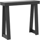 Plank+Beam Solid Wood Console Table, 36 Inch, Sofa Table, Narrow Entryway Table for Hallway, Behind The Couch, Living Room, Foyer, Easy Assembly, Black by CozyNest Decor