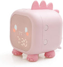 Alarm Clock Kids Dinosaur Alarm Clocks Girls Pink Digital Alarm Clock for Kids Girl Children with Night Light by TinyTreasures Baby Boutique