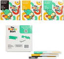 Happy Start Award-Winning High Contrast Board Book - Newborn Black & White Baby Cards, Easy to Clean, Hospital Approved, Stands on Its Own, Tummy Time Toy, Ages 0+ (English - Pack of 3) by TinyTreasures Baby Boutique