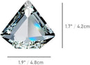 2PCS Clear Diamond Crystal Sun Catcher Prisms, STINO Hanging Suncatchers with Glass Prism, Rainbow Maker for Windows, Balcony, Kitchen, Garden Decoration (1, Diamond Clear 2Pcs) by GreenHaven Gardens