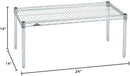 Omega Products Corporation 14" Deep x 24" Wide x 14" High Chrome Stationary Dunnage Rack by CozyNest Decor