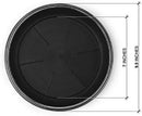 9" Decorative Heavy Duty Tray/Saucer (2 Pack) Rustic Medieval/French Country Look, Pot/Planter Base for Indoor/Outdoor Decor (9 inches, Silver) by GreenHaven Gardens