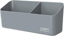 loukin Magnetic and Adhesive Marker Holder, Dry Erase Accessory Tray, Magnetic Storage Organizer for Whiteboard, Glass or Refrigerators (Grey) by CozyNest Decor